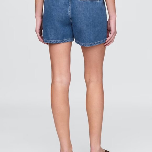 Mid Rise UltraSoft Denim Boxer Shorts | Medium Indigo | Size M | GAP - Picture 3 of 6